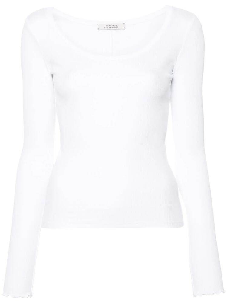 Dorothee Schumacher Simply Timeless ribbed T-shirt - White Cover