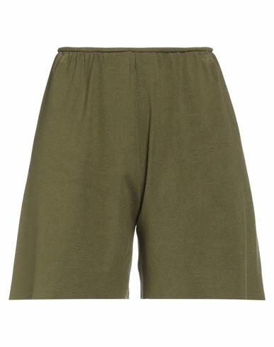 Kaos Woman Shorts & Bermuda Shorts Military green Viscose, Polyester Cover