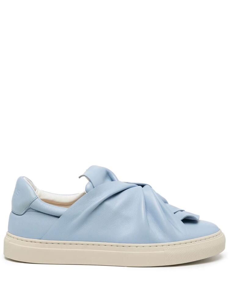 Ports 1961 knotted leather sneakers - Blue Cover