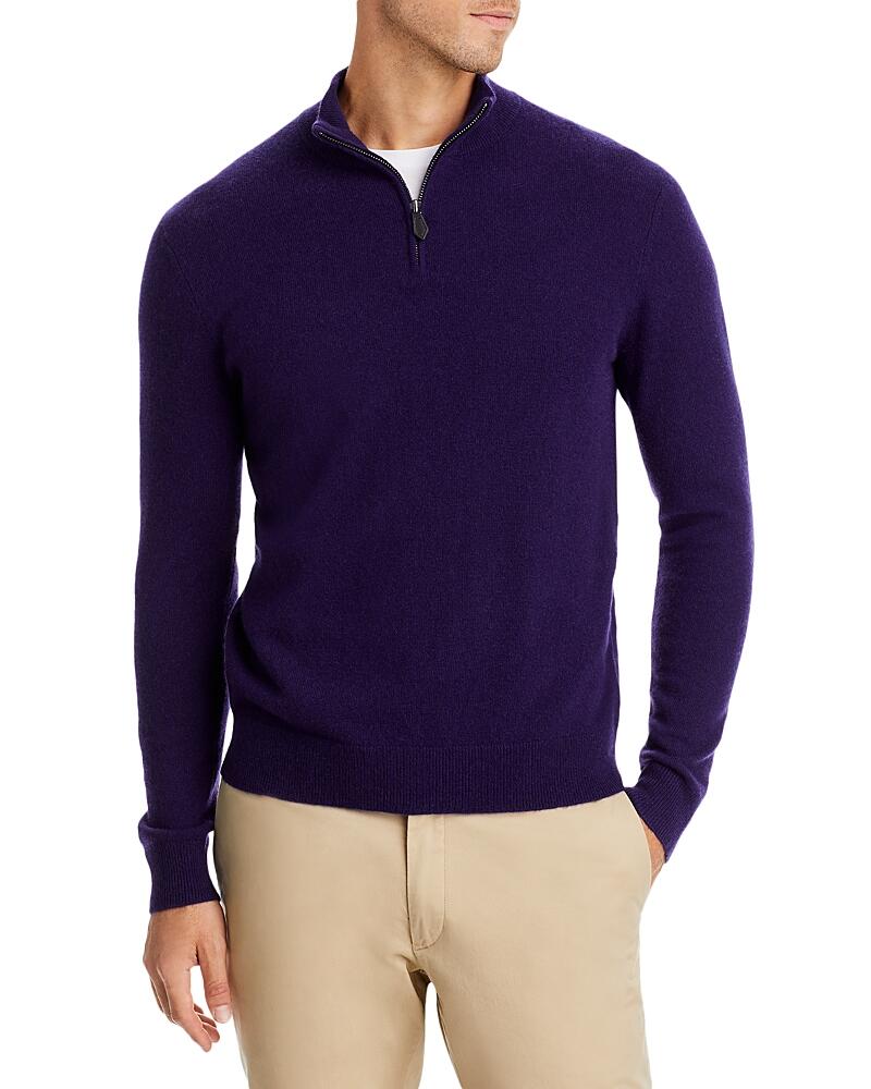 The Men's Store at Bloomingdale's Blueberry Cashmere Half-Zip Sweater - Exclusive Cover