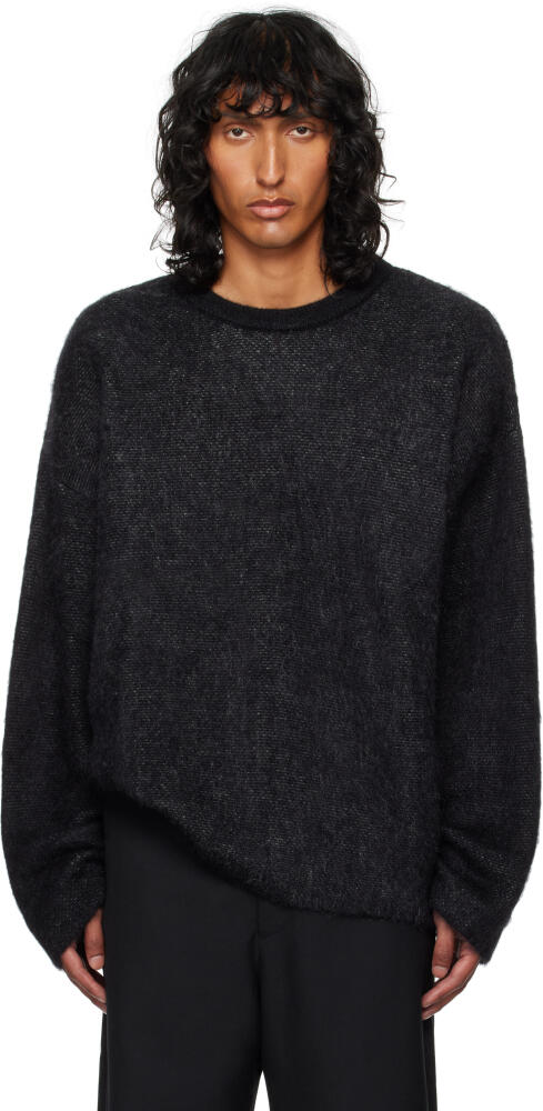 Achilles Ion Gabriel Black Entourage Mohair Knit Sweater Cover