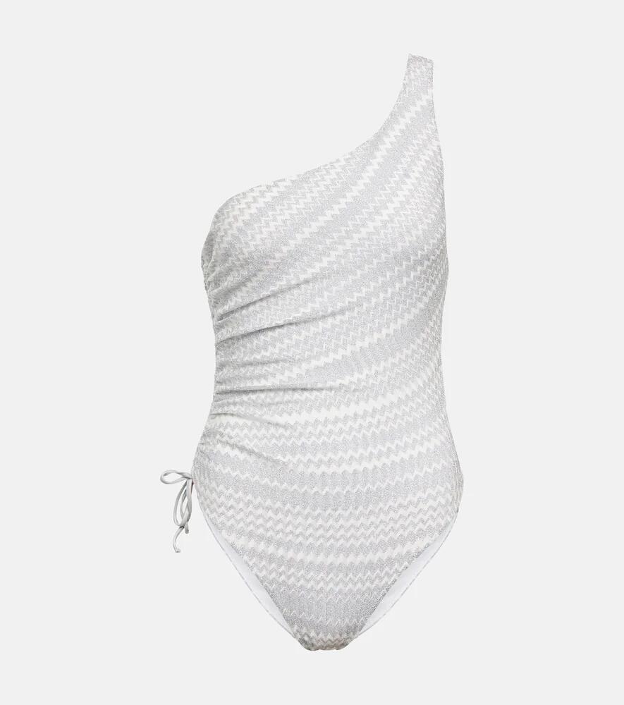 Missoni Mare Zig-zag one-shoulder swimsuit Cover