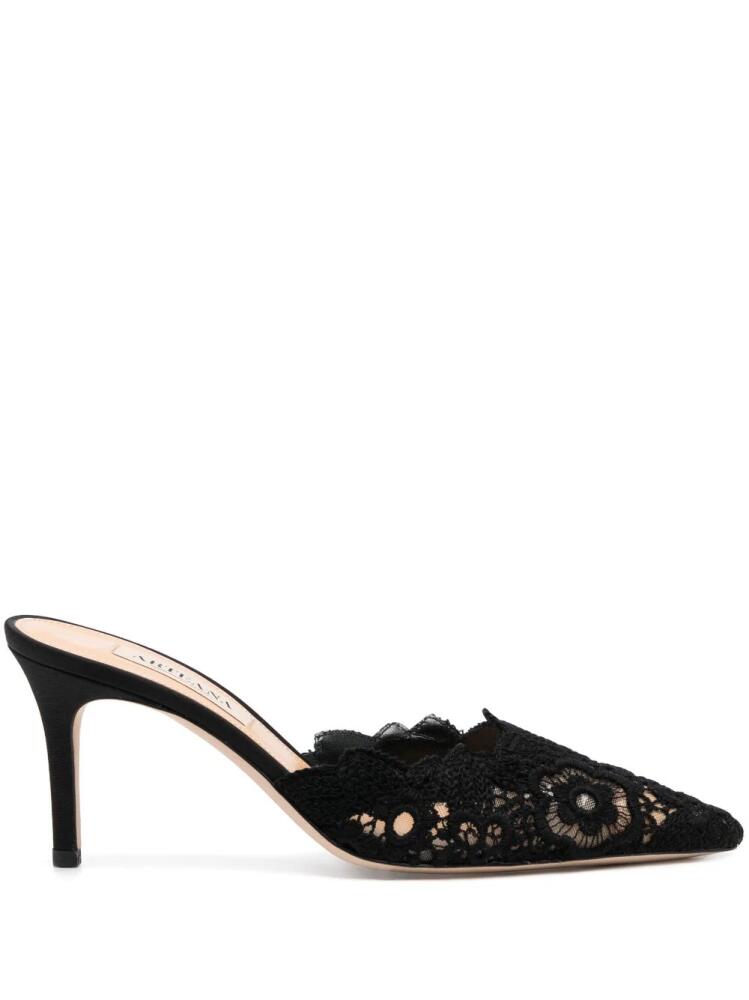 Arteana lace 85mm pointed-toe pumps - Black Cover