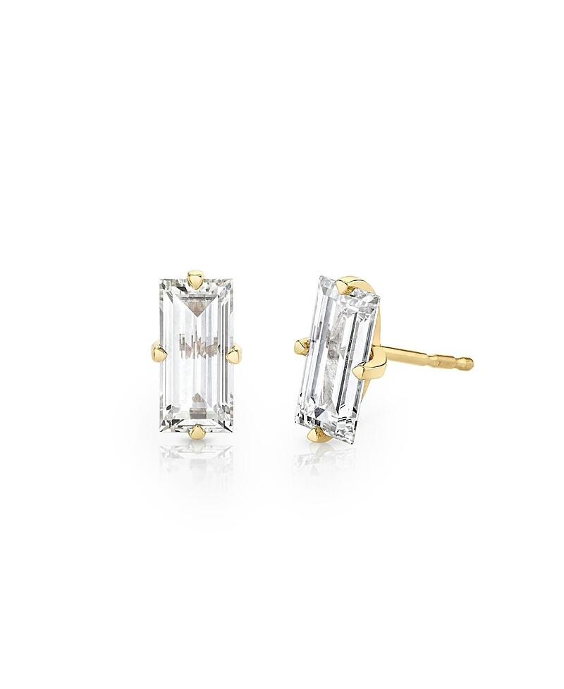 Vrai Lab Grown Diamond Baguette Iconic Stud Earrings in 14K White Gold and Gold, 1.5 ct. t. w. Cover