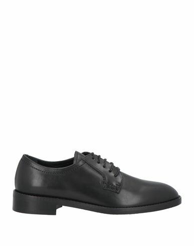 Guglielmo Rotta Woman Lace-up shoes Black Leather Cover