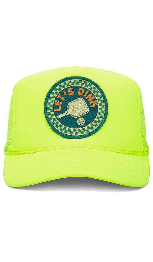 Friday Feelin Let's Dink Hat in Yellow Cover