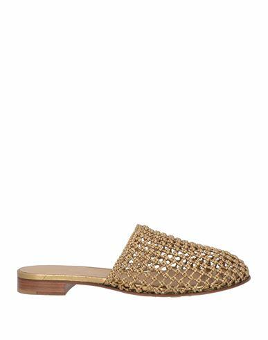 Ferragamo Woman Mules & Clogs Gold Leather Cover