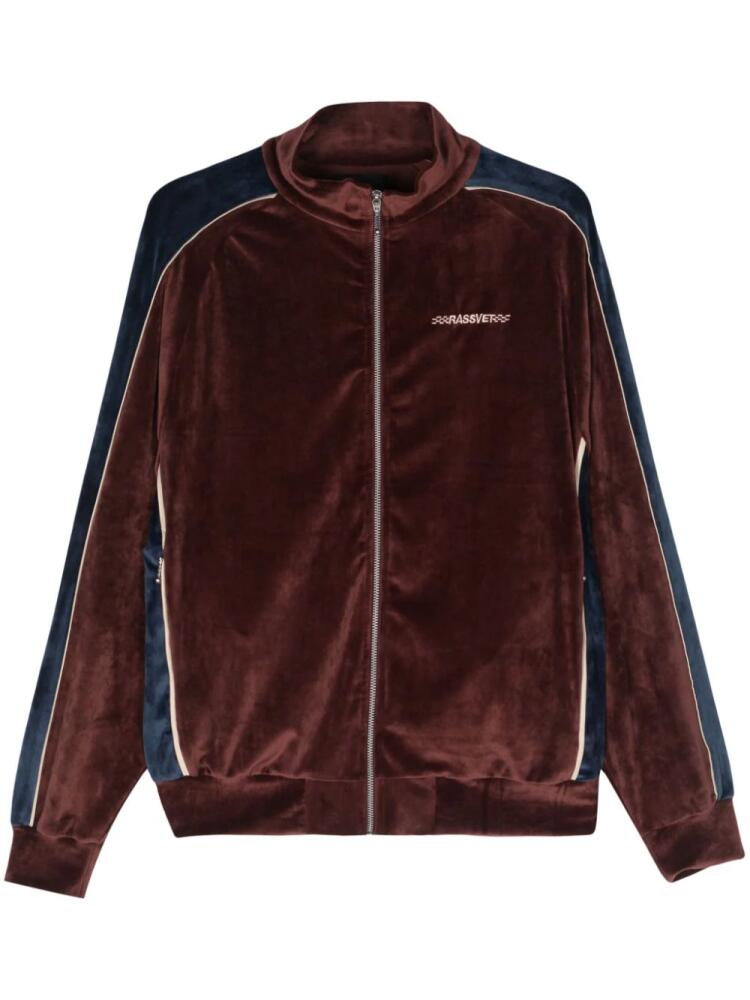 RASSVET Racer velvet track jacket - Red Cover