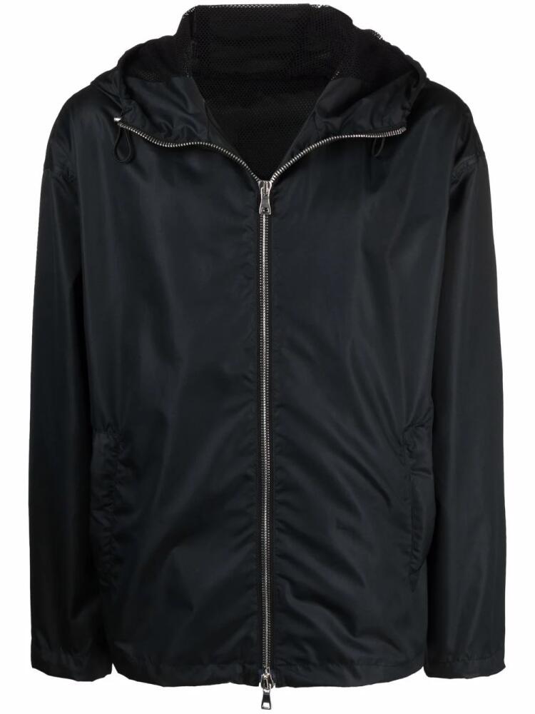 Balmain logo-print hooded jacket - Black Cover