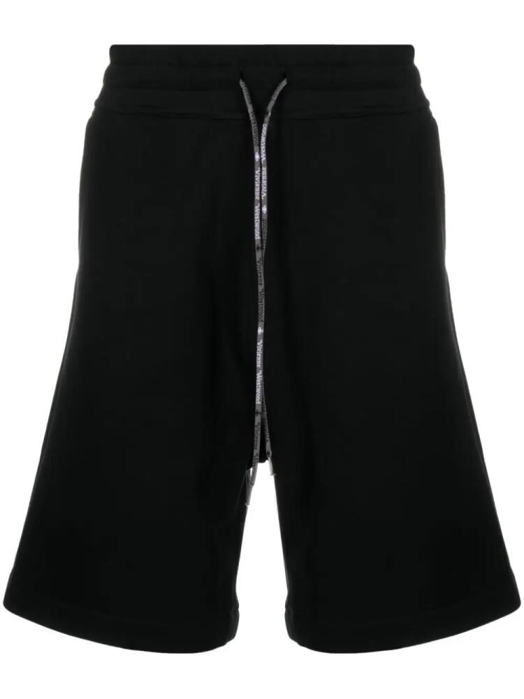 Vivienne Westwood Orb logo-print cotton shorts - Black Cover