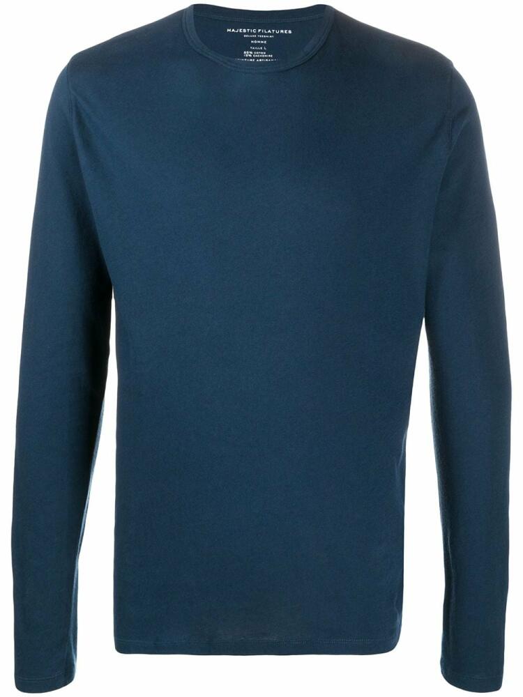 Majestic Filatures crewneck jumper - Blue Cover