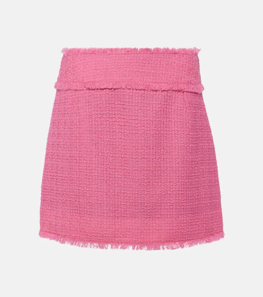 Dolce & Gabbana Wool-blend tweed miniskirt Cover