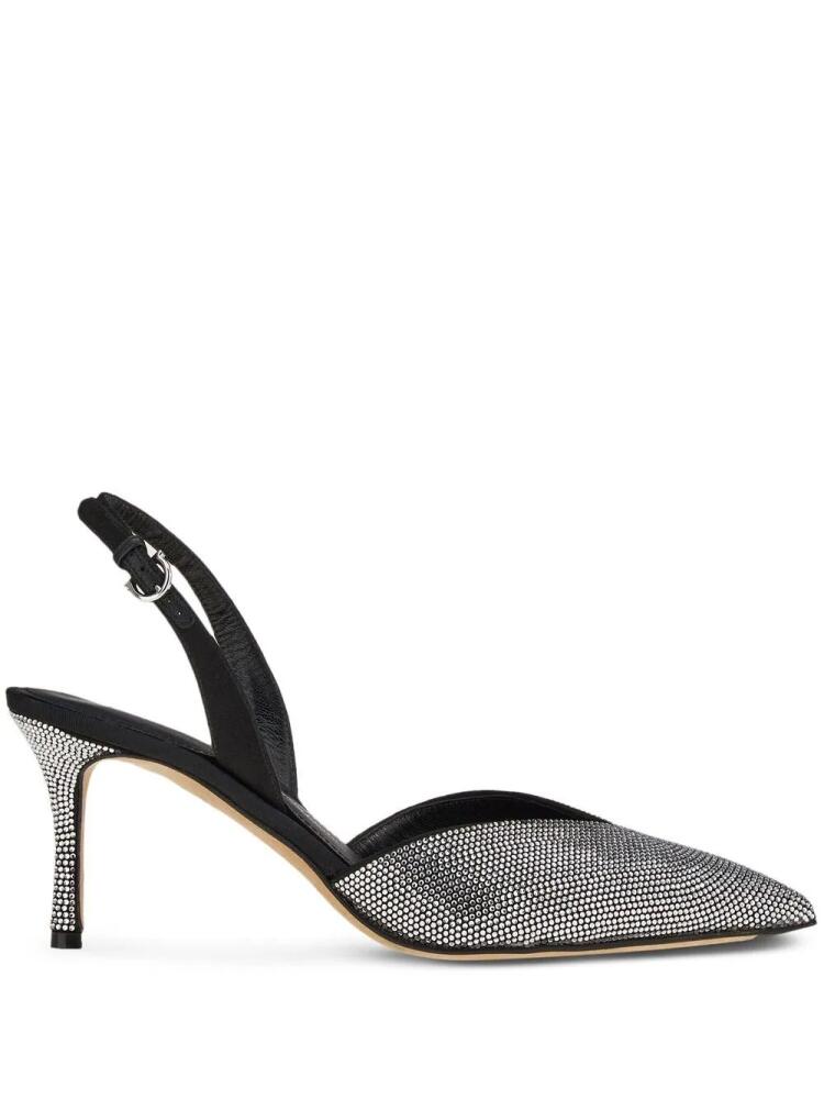 Ferragamo crystal embellished slingback pumps - Black Cover