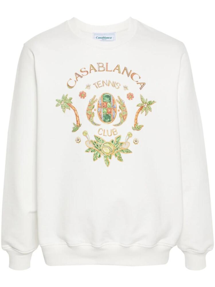 Casablanca Tennis Club sweatshirt - White Cover