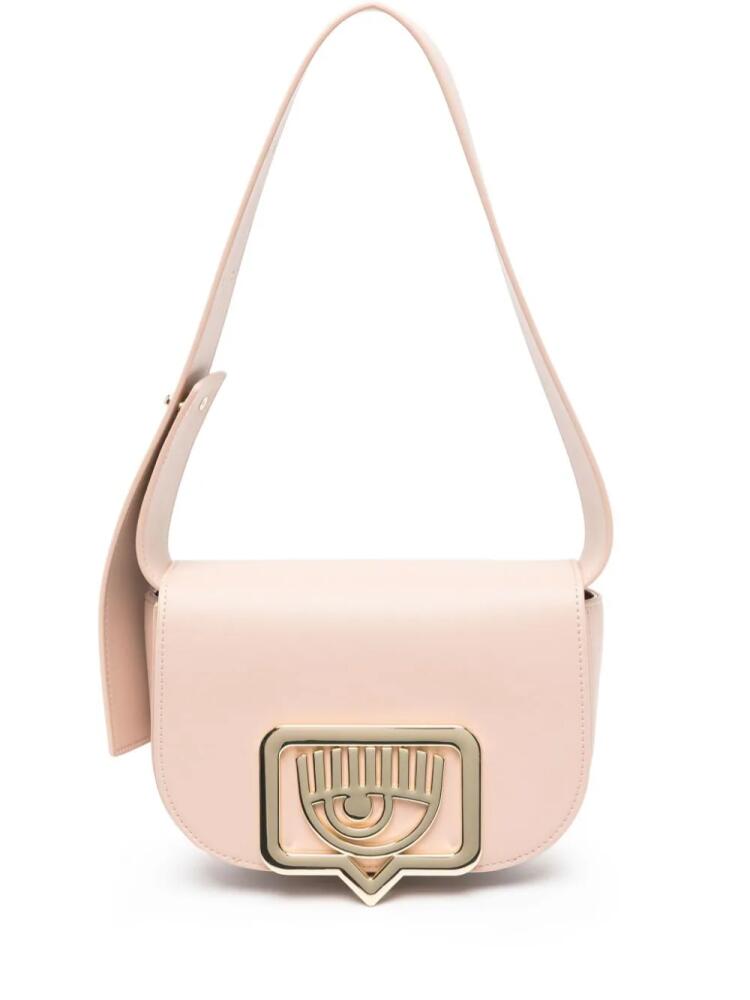 Chiara Ferragni Eyelike-plaque shoulder bag - Pink Cover