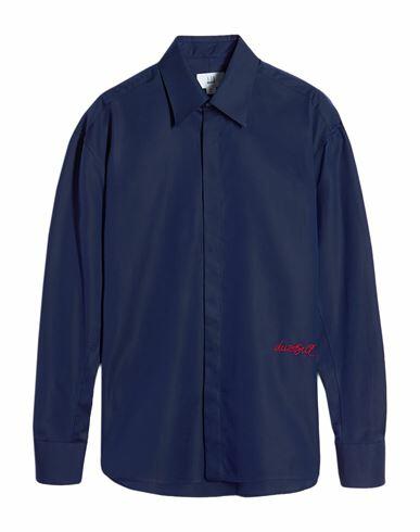 Dunhill Man Shirt Bright blue Cotton Cover