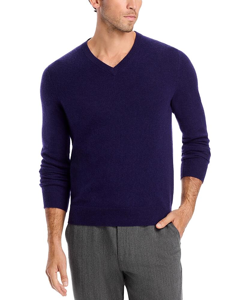 The Men's Store at Bloomingdale's Blueberry Cashmere V-Neck Sweater - Exclusive Cover