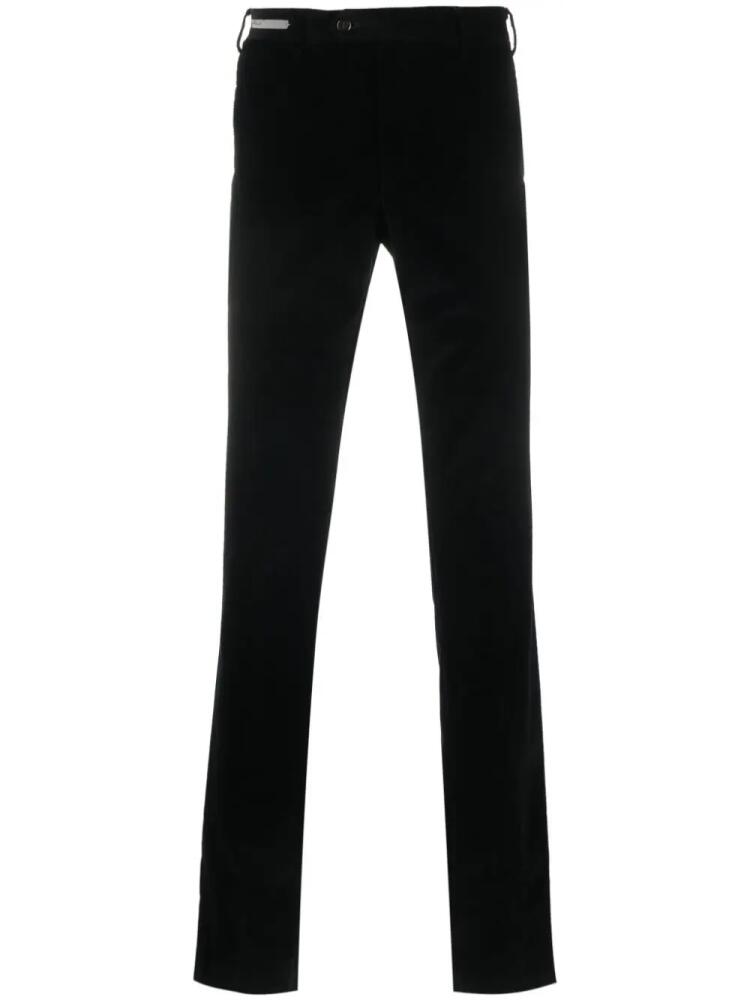 Corneliani straight-leg cotton-blend trousers - Black Cover