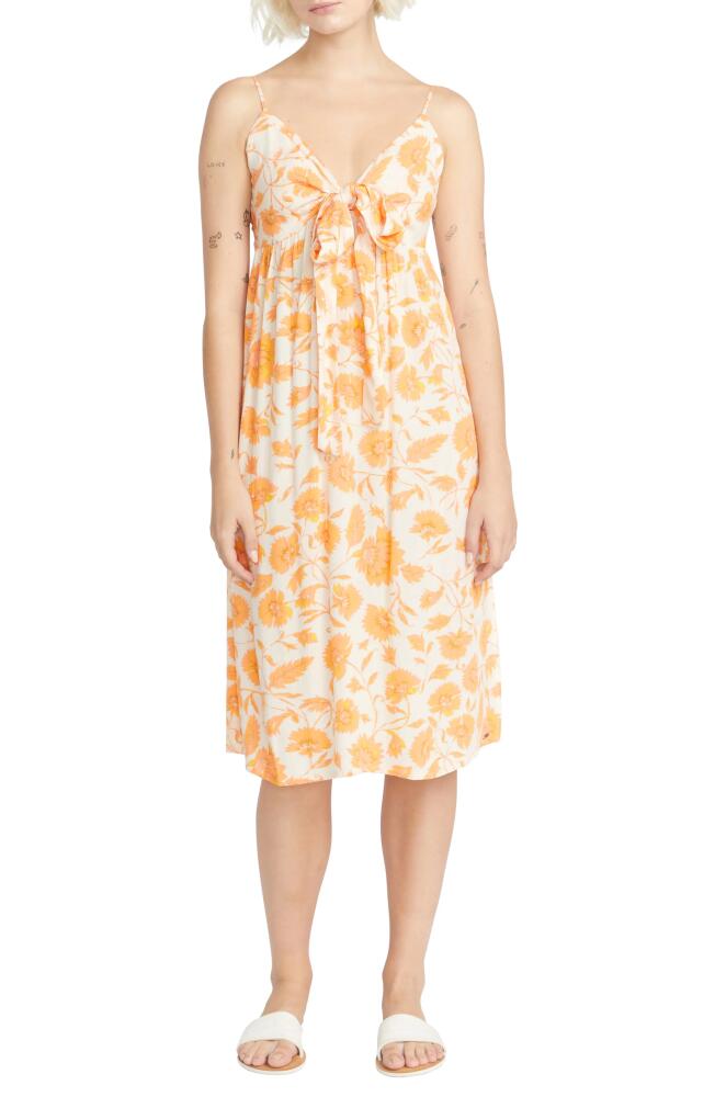 Volcom My Moon Print Sleeveless Dress in Dust Gold Cover