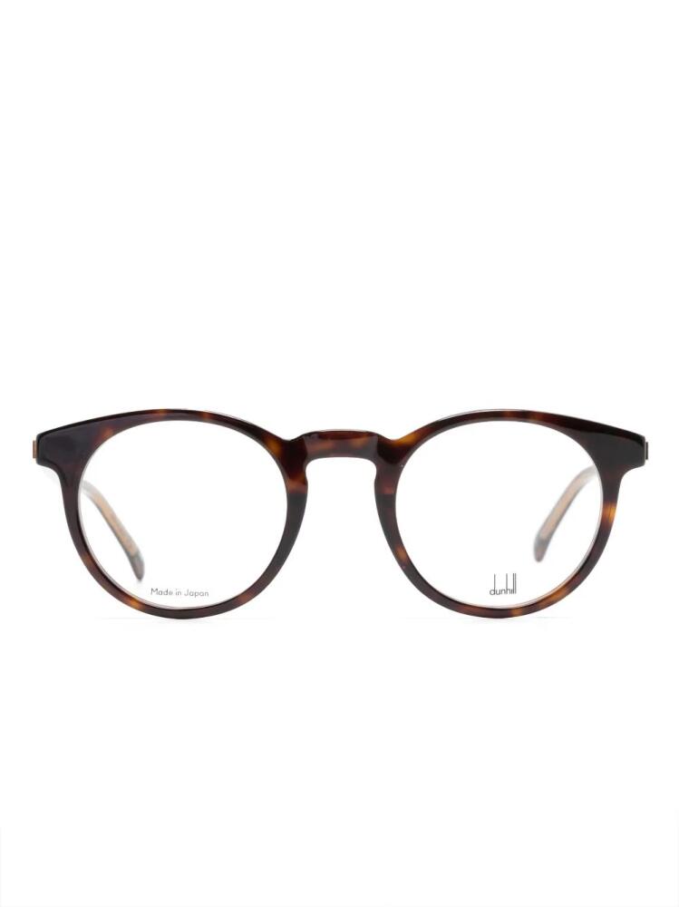 Dunhill tortoiseshell-effect round glasses - Brown Cover