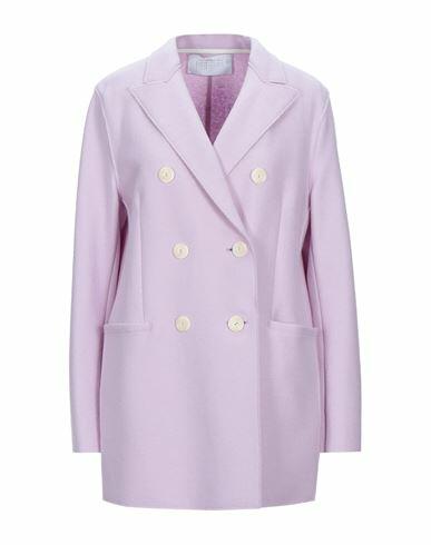 Harris Wharf London Woman Overcoat & Trench Coat Lilac Virgin Wool Cover