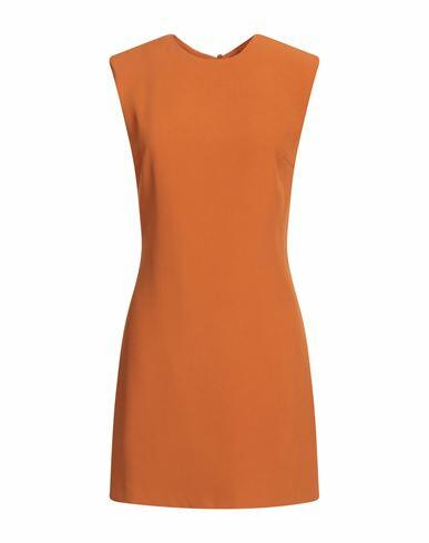 Federica Tosi Woman Mini dress Orange Acetate, Viscose, Polyester Cover