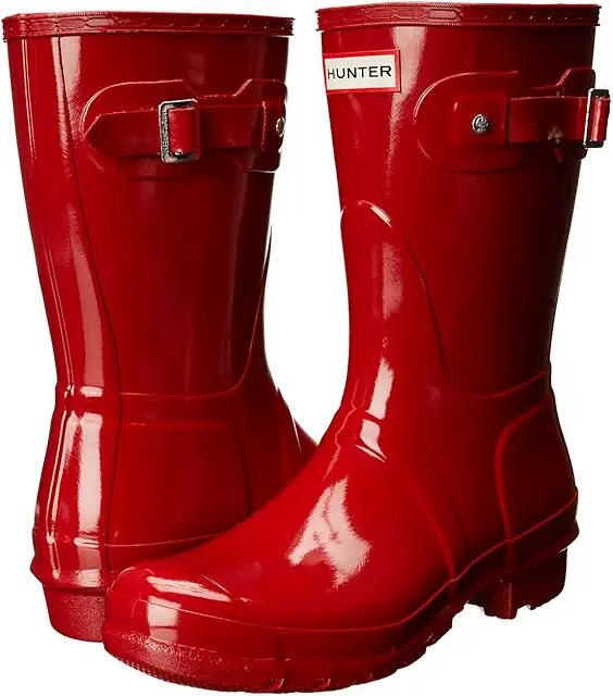 Hunter Original Short Gloss (Military Red) Women's Rain Boots Cover