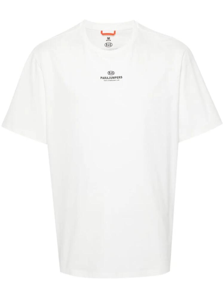 Parajumpers Boe Marmolada-print T-shirt - White Cover