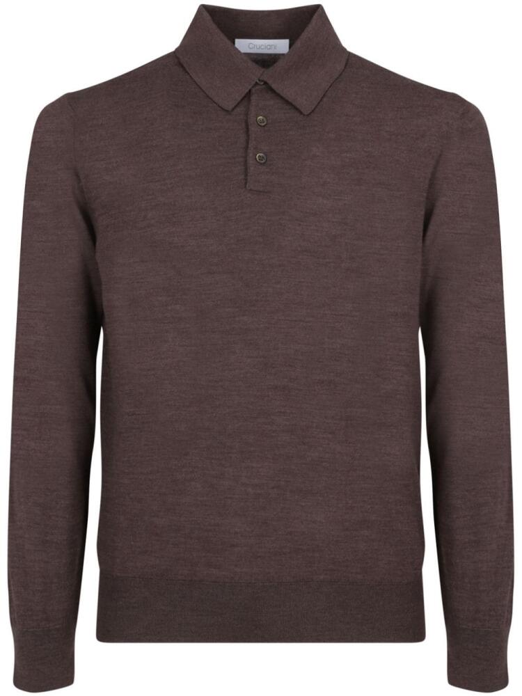 Cruciani wool polo shirt - Brown Cover