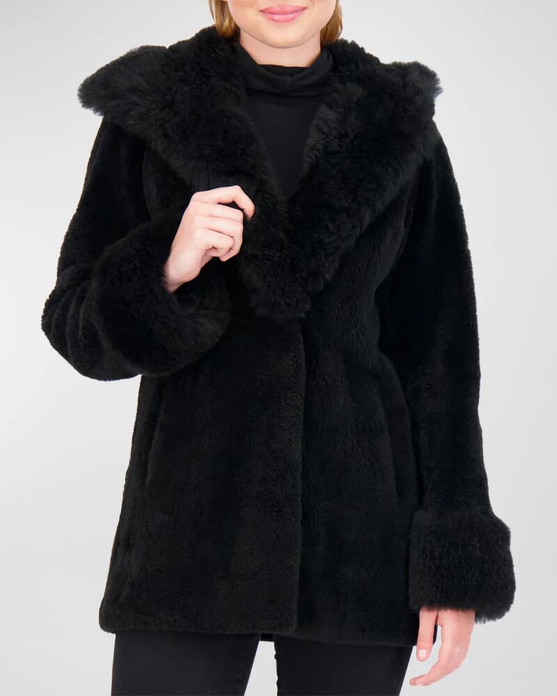 Gorski Cashmere Goat Fur Parka Jacket With Cashmere Goat Hood Trim And Cuffs Cover