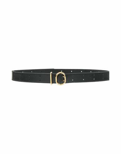 Jil Sander Woman Belt Black Leather Cover