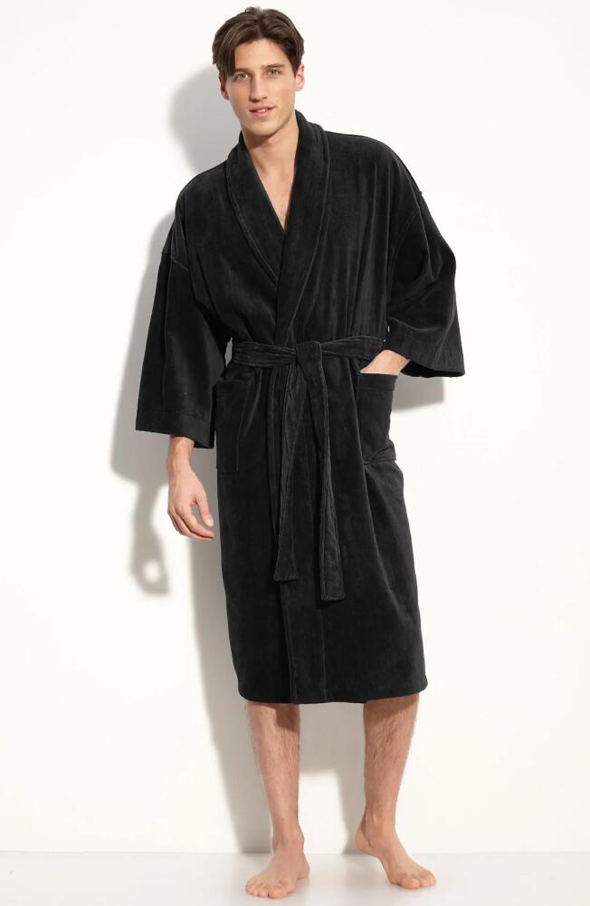 Majestic International Terry Velour Robe in Black Cover