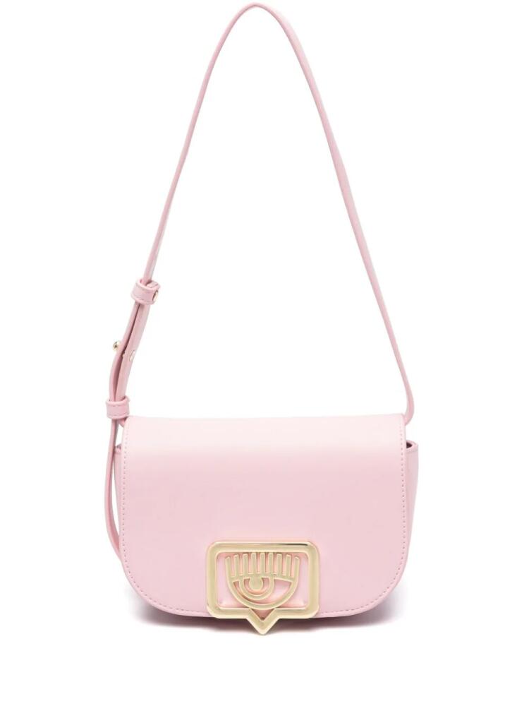 Chiara Ferragni Eyelike-plaque shoulder bag - Pink Cover