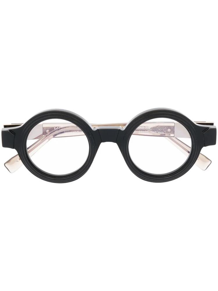 Kuboraum S2 round-frame glasses - Black Cover