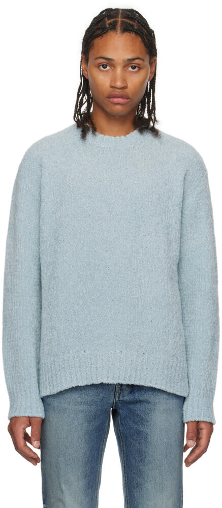 Solid Homme Blue Vented Sweater Cover