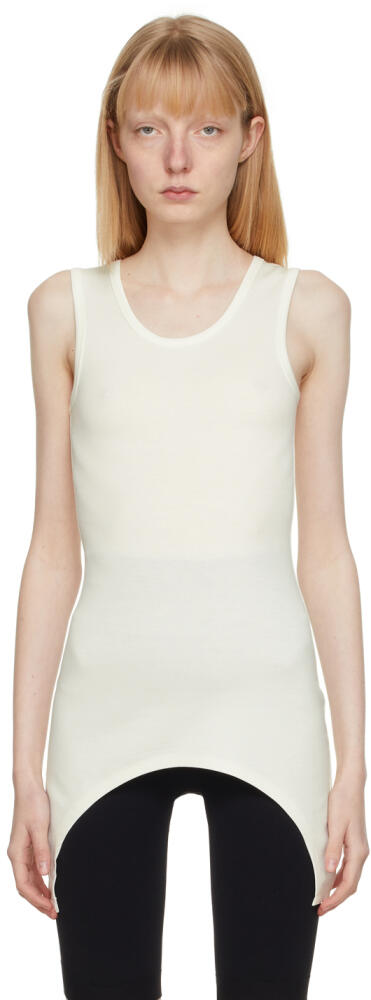 VAARA Off-White Simple Cut Away Sport Top Cover