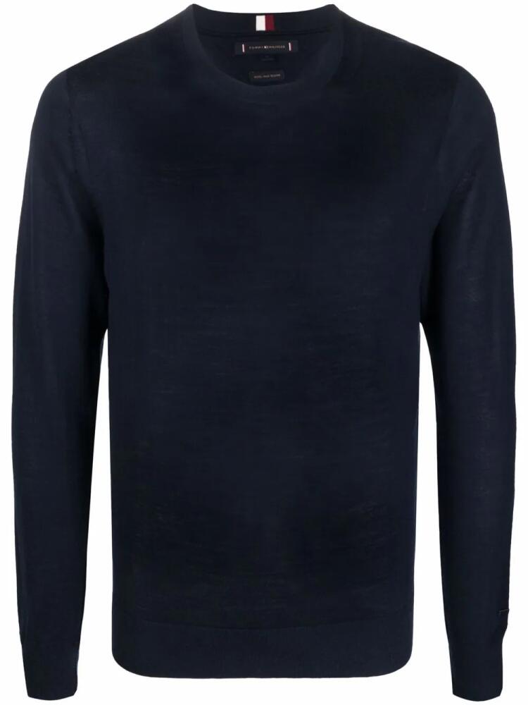 Tommy Hilfiger crew-neck fine-knit jumper - Blue Cover