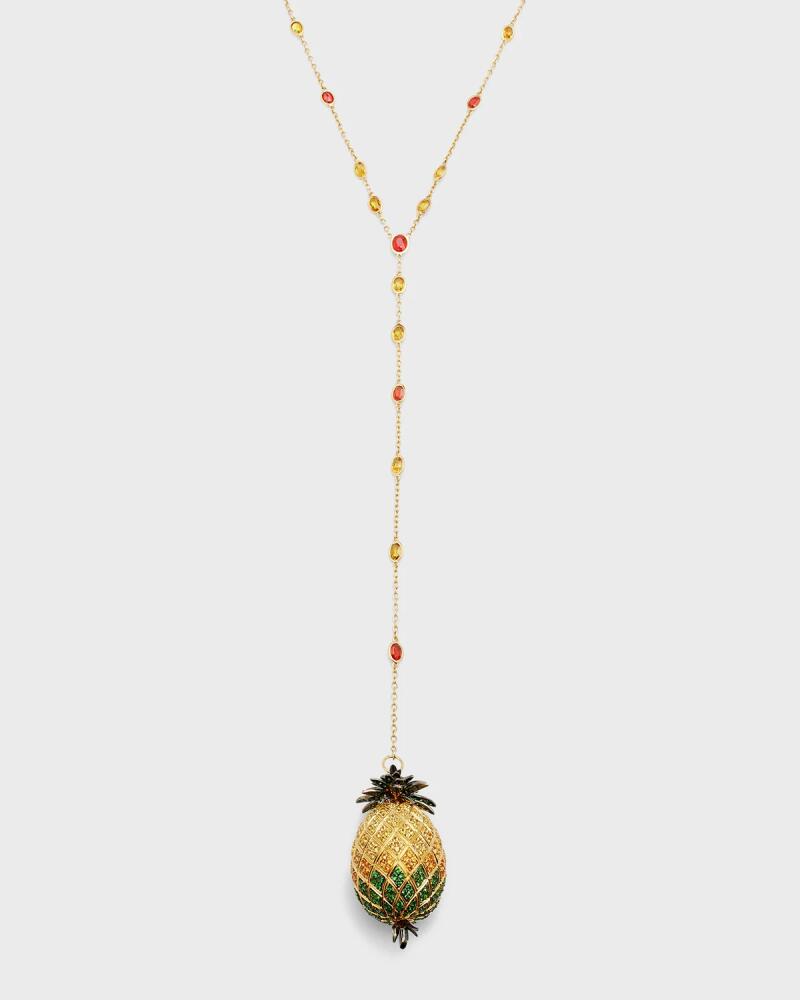 Alexander Laut Y-Drop Pineapple Pendant Necklace Cover