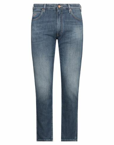 Hand Picked Man Jeans Blue Cotton, Elastane Cover