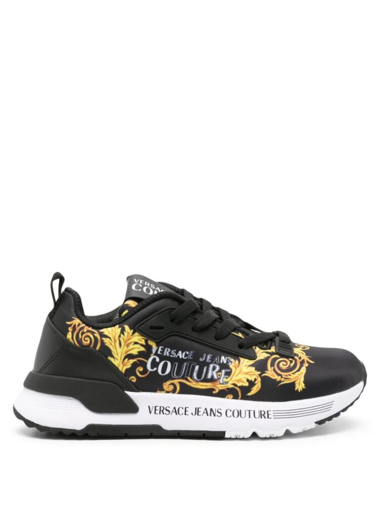 Versace Jeans Couture Dynamic Barocco-print sneakers - Black Cover