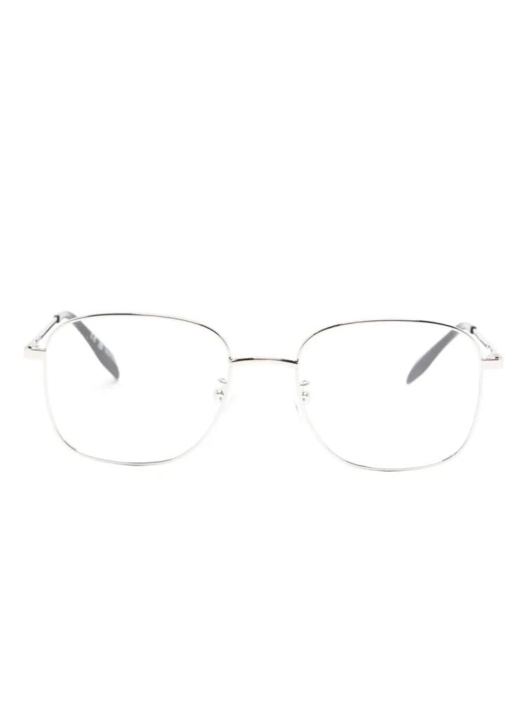 Alexander McQueen Eyewear square-frame glasses - Silver Cover