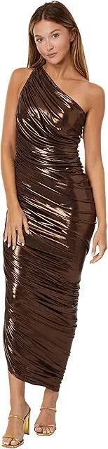 Norma Kamali Diana Gown (Chocolate) Women's Dress Cover