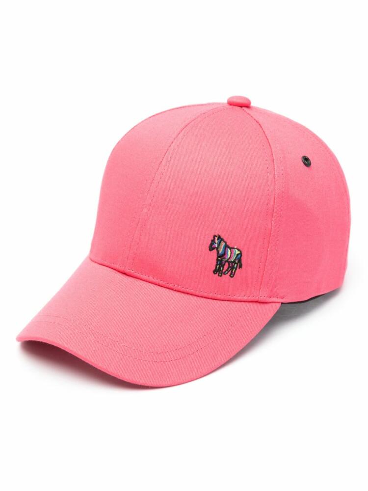 PS Paul Smith logo-embroidered cotton baseball cap - Pink Cover