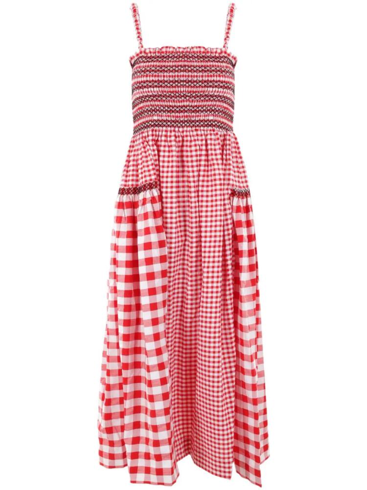 Molly Goddard Jacob midi dress - Red Cover