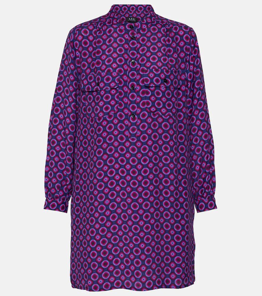 A. P.C. Mathilde printed shirt dress Cover