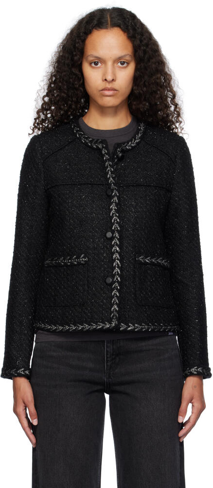 rag & bone Black Mirabelle Tweed Jacket Cover