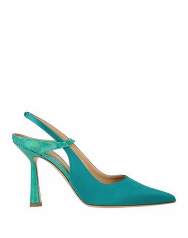 Aldo Castagna Woman Pumps Deep jade Textile fibers Cover