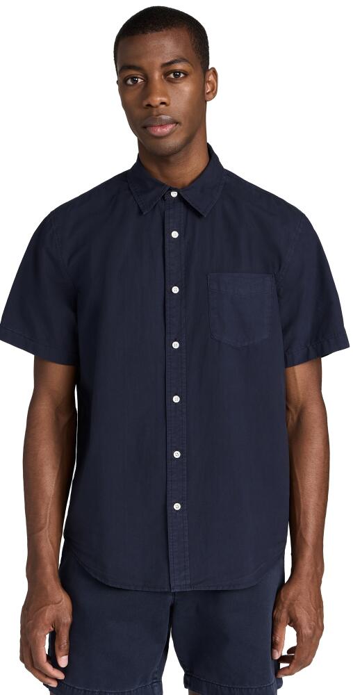 Alex Mill Short Sleeve Mill Shirt in Paper Poplin Dark Navy Cover