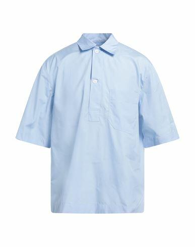 Aglini Man Shirt Sky blue Cotton Cover