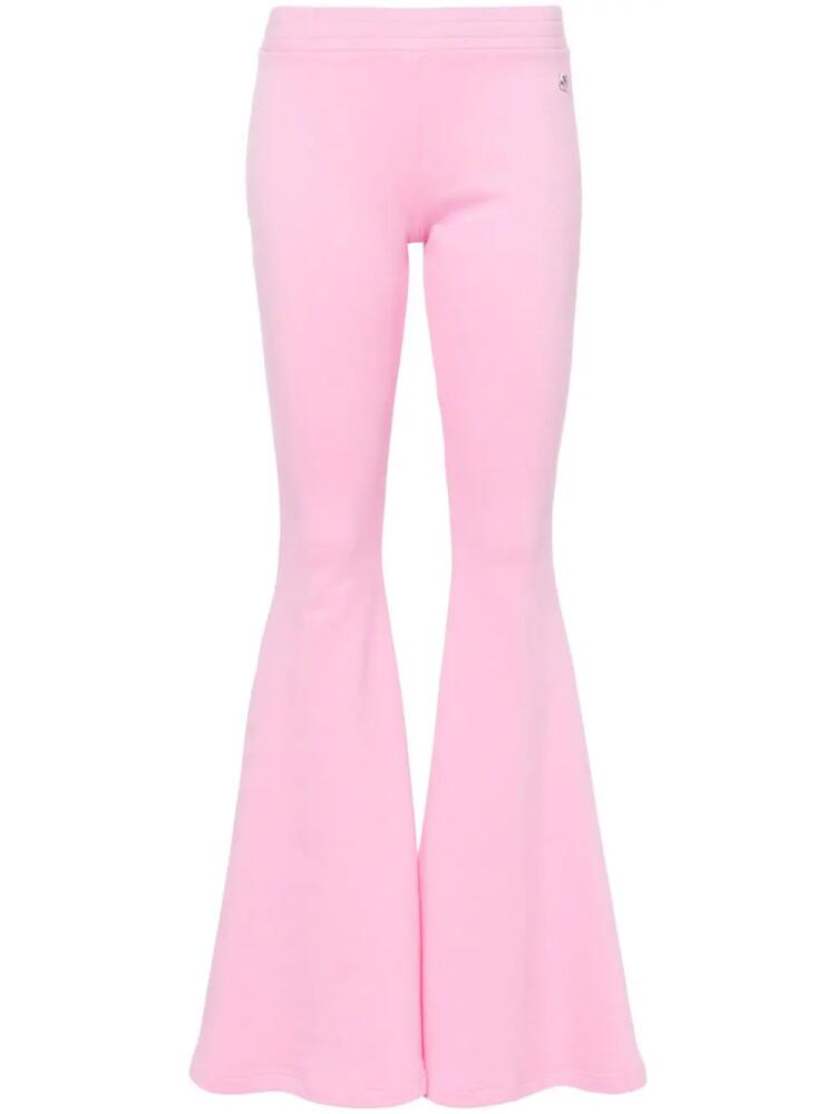 Giuseppe Di Morabito flared cotton track pants - Pink Cover